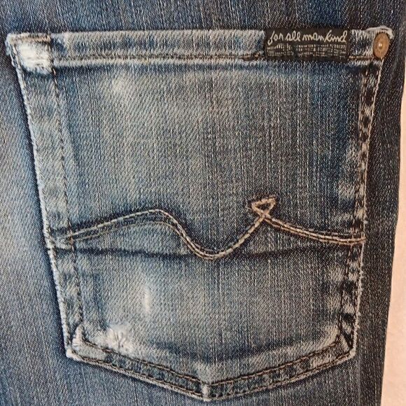 7 For All Mankind "Slimmy" Denim Shorts - Picture 4 of 7